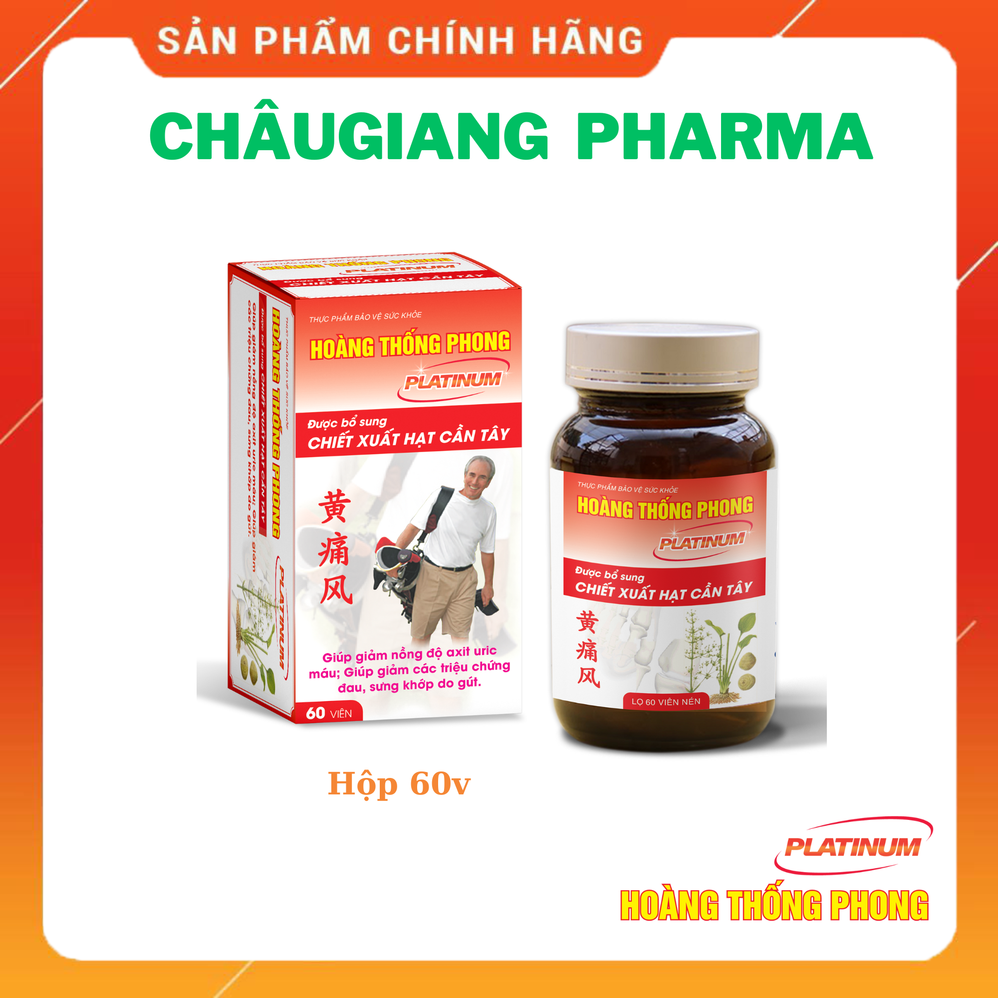 TPBVSK Hoàng Thống Phong Platinum hộp 60 viên (mua 6 hộp tặng 1 hộp)